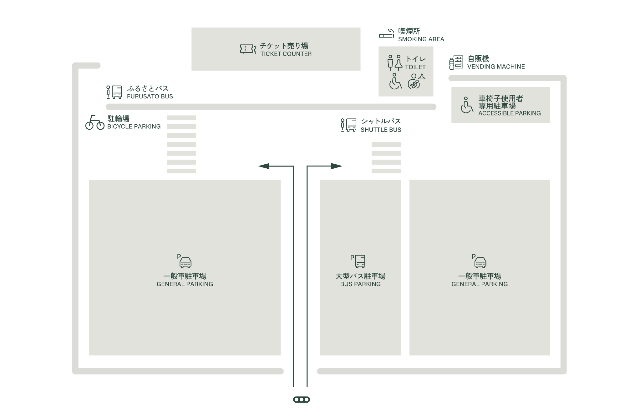 団体用バス駐車場地図
