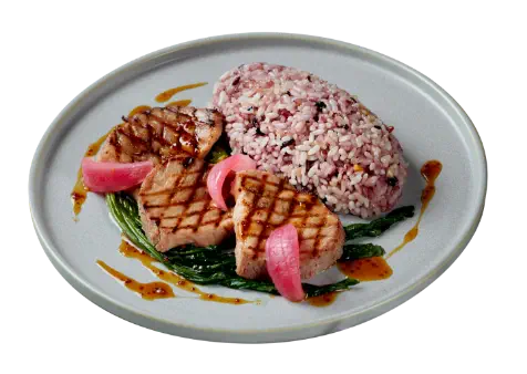 群馬県産豚肉グリル花びら仕立て