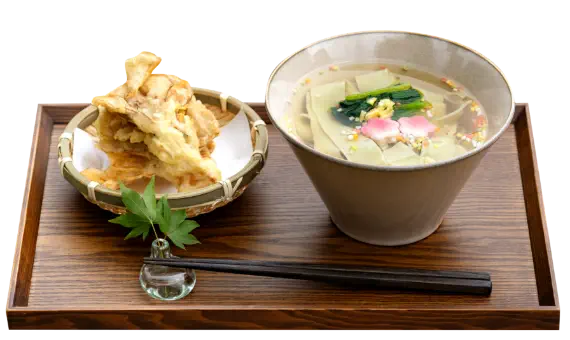 桑の葉の桐生織うどん