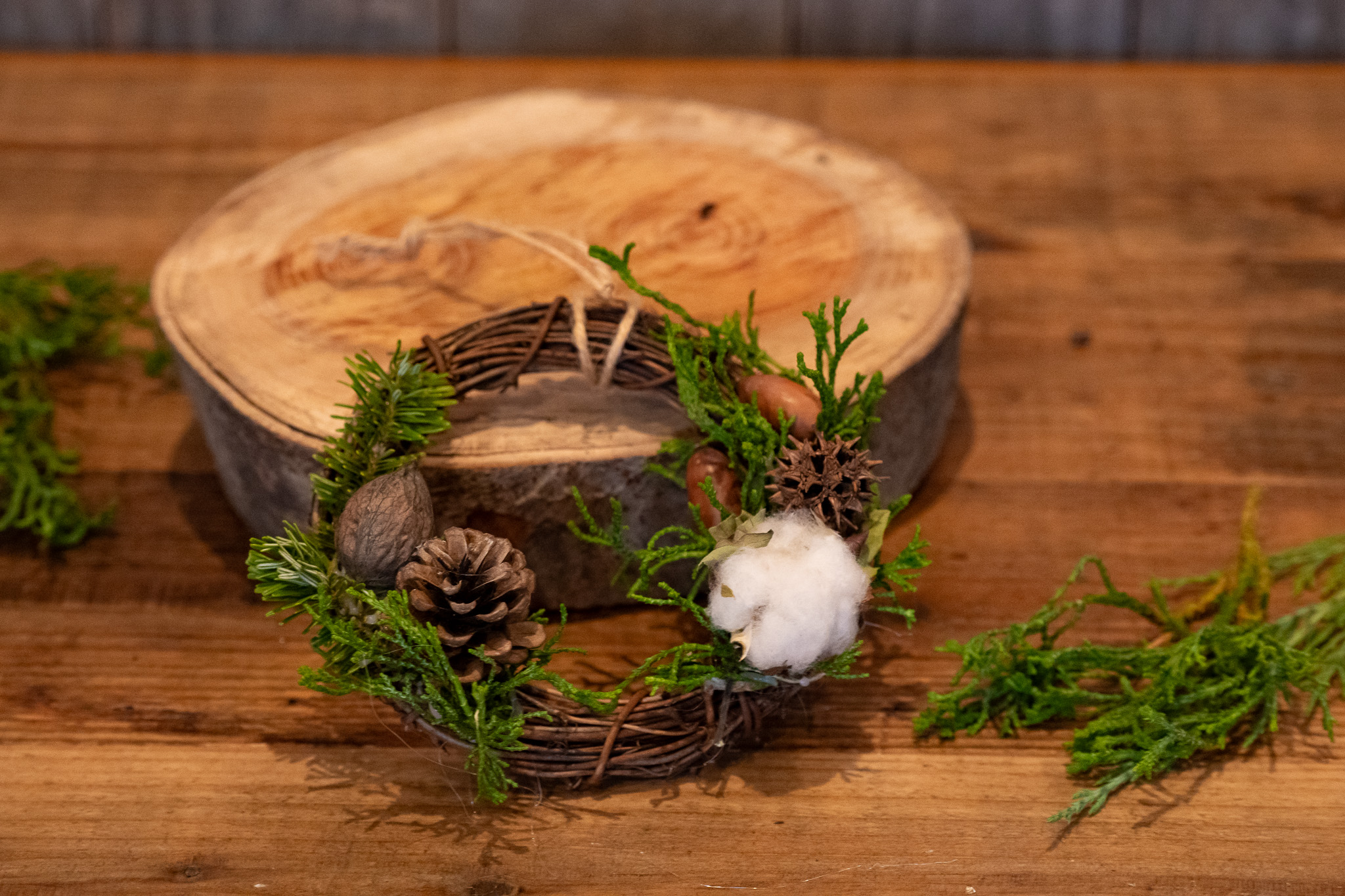 サムネイル: 実もののクリスマスボタニカルリース